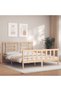 Bed frame with headboard, solid wood, king size 5FT