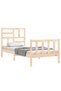Bed frame with headboard, 90x200 cm, solid wood - 4