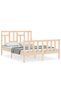 Bed frame with headboard, 120x200 cm, solid wood - 2