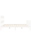Bed frame with headboard, white, 160x200 cm, solid wood - 7