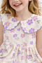 Patterned 100% Organic Cotton Summer Dress for Girls - 4