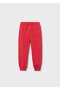Boy's Basic Sweatpants with Elastic Cuffs Red - 2