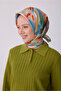 Multi-Colored Flower Pattern 100% Twill Silk Scarf 4315 - 02 - 2