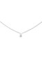 Mirelle Solitaire Necklace Silver