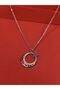 Moon Star Necklace with Stones - 3