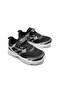 Unisex Children's Non-Slip Sole Velcro and Lace-Up Casual Sneaker Black Silver - 2