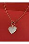 Zircon Stone Heart Necklace - 3