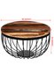 Coffee table, solid recycled wood - 8