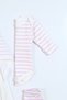 Baby Girl 10-Piece Teddy Bear Embroidered Cute Newborn Hospital Release Bodysuit Set 100% Cotton - 5