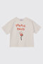 Girl's Printed Short Sleeve Pink T-Shirt