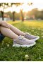 Children's Sports Shoes Daily Comfortable Sole Sneaker Powder Beige - 4