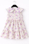 Patterned 100% Organic Cotton Summer Dress for Girls - 7