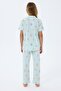 Mother-Daughter Pajama Set (Sold Separately) 100% Cotton – Shirt Collar Short Sleeve Combination - 4