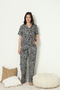 Women's 100% Cotton Buttoned Pajama Set 19093 - 3