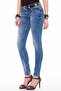 Wd344 women's slim fit basic jeans - 3
