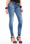 Wd344 women's slim fit basic jeans