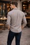 Men's Mink Plaid Slim Fit Shirt Long Sleeve Cotton Daily & Casual Stylish Shirt - 2