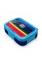 Kids Navy Blue Yellow Red Stripe Patterned Stainless Steel Lunch Box 39122 - 2
