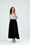 Women's Elastic Waist Strawberry Fabric Pocketed Skirt - 7