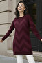 Patterned Tunic N3183 Claret Red - 3