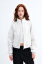 Silvery Fleece-Lined Sweatshirt H12705 - 3