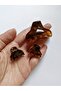 Stylish Brown Bone Leopard Hairpin Buckle Set Mother-Daughter Combination Hair Accessories - 2