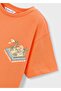 Boy's Printed T-Shirt Orange - 4