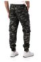 Cd908 Men's Cargo Camouflage Patterned Zippered and Multi-Pocket Sweatpants - 7