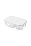 Rectangular 3-Compartment Storage Container