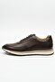 100% Genuine Leather Brown Lace-Up Comfortable Casual Men's Shoes LUASS28AL0041 - 5
