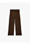 Slim Fit Regular Waist Wide Leg Trousers - 4