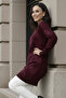 Patterned Tunic N3183 Claret Red - 2