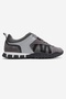 Fiera Gray Black Genuine Leather Mesh Women's Casual Sneaker - 4