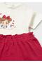 Baby Girl Tracksuit Set Red - 2