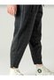 Unisex Ethnic Patterned Waistband and Plaided Comfortable Cut Pockets Loose Hippie Bohemian Shalwar Ethnic Design - 3