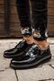 Mn003 - Rst Pelle Verniciata Classica Men's Shoes Black