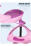 Unicorn Swing Car Ride On with PU LED Wheels Twister Magic Push Toy for Kids 2+ Years (Pink) - 4