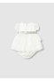Newborn Baby Girl Tulle Dress Cream - 3