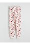 Crew Neck Printed Girl's Pajama Set - 7