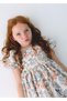 Girl's Printed Dress Beige