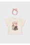 Girl's Hairband Tshirt Beige - 2