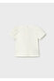 Baby Girl Printed Tshirt Cream - 4