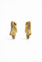 Gold Color Zircon Stone Star Earrings – Sparkling Hoop Model Women's Earrings - 4