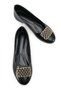 Phoebe Vita Women's Flat Shoes 0012600 Black Rustic - 7