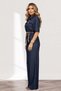 Women's Denim Suit - Shirt Wide Leg Pants and Belt Detailed Premium Jeans 36023 - 4