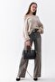 Pera Adjustable Strap, Embossed Lettering, Large Volume Women's Black Tan Hand and Shoulder Bag Pbu5404 - 7