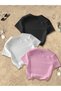Women's 3-Pack Beach Themed Printed Crew Neck Tight Crop Tshirt - 2
