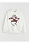 Rmz Gi̇yi̇m Farkiyla Hello Kitty Printed Girls' Thick Sweatshirt