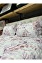 Ruffled Defne Printed Stone Wash Micro Soft Double Bedspread - 4