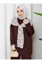 Scuba Bottom and Top Set with Fular Detail - 7